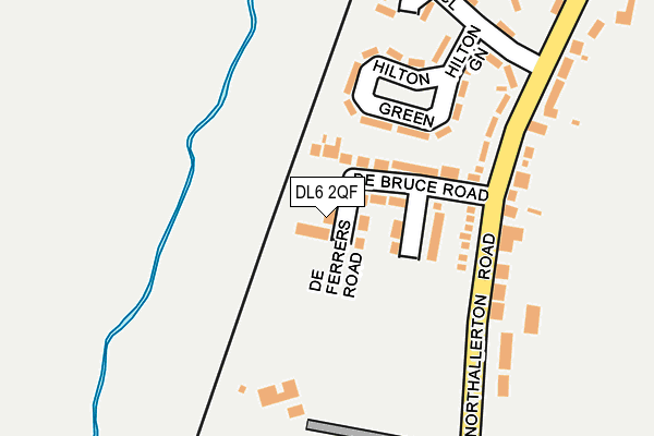 DL6 2QF map - OS OpenMap – Local (Ordnance Survey)