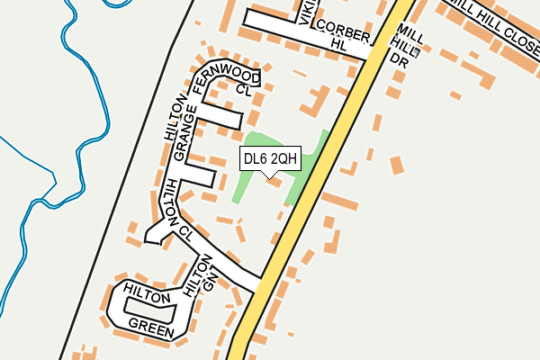 DL6 2QH map - OS OpenMap – Local (Ordnance Survey)