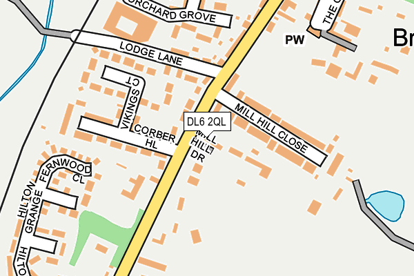 DL6 2QL map - OS OpenMap – Local (Ordnance Survey)