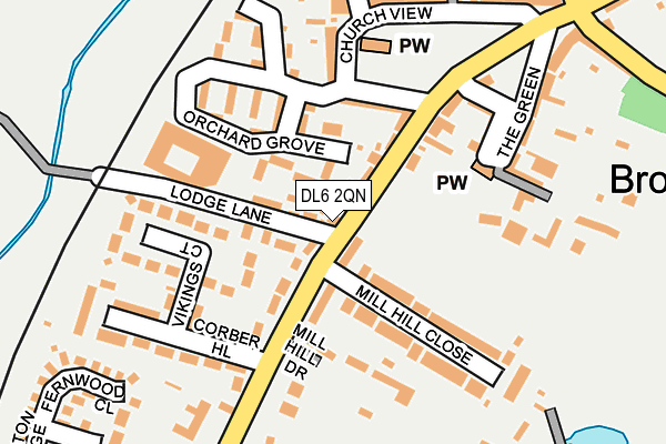 DL6 2QN map - OS OpenMap – Local (Ordnance Survey)