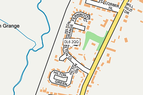 DL6 2QQ map - OS OpenMap – Local (Ordnance Survey)