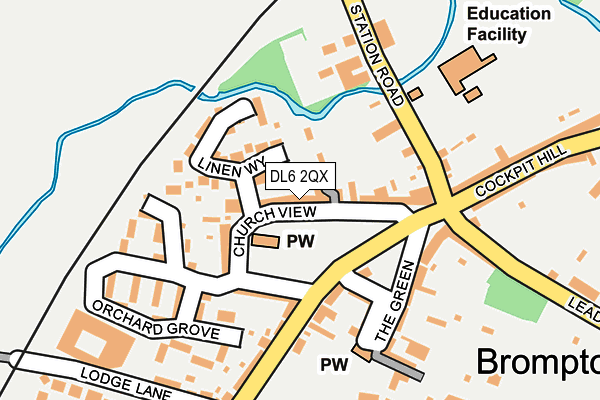DL6 2QX map - OS OpenMap – Local (Ordnance Survey)