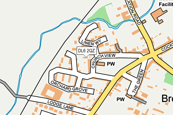 DL6 2QZ map - OS OpenMap – Local (Ordnance Survey)