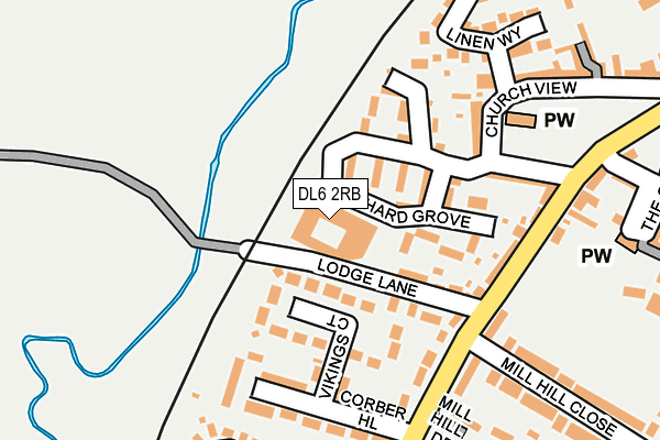 DL6 2RB map - OS OpenMap – Local (Ordnance Survey)