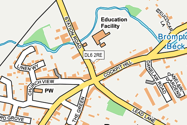 DL6 2RE map - OS OpenMap – Local (Ordnance Survey)