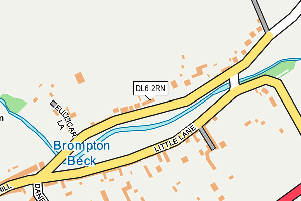 DL6 2RN map - OS OpenMap – Local (Ordnance Survey)