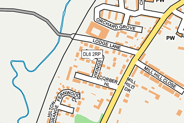 DL6 2RP map - OS OpenMap – Local (Ordnance Survey)