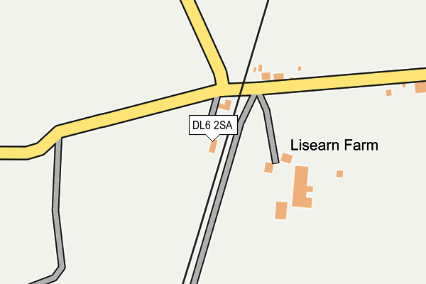 DL6 2SA map - OS OpenMap – Local (Ordnance Survey)