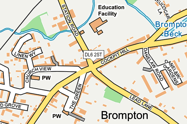 DL6 2ST map - OS OpenMap – Local (Ordnance Survey)