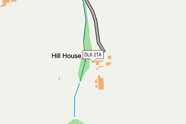 DL6 2TA map - OS OpenMap – Local (Ordnance Survey)