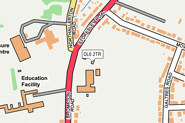DL6 2TR map - OS OpenMap – Local (Ordnance Survey)