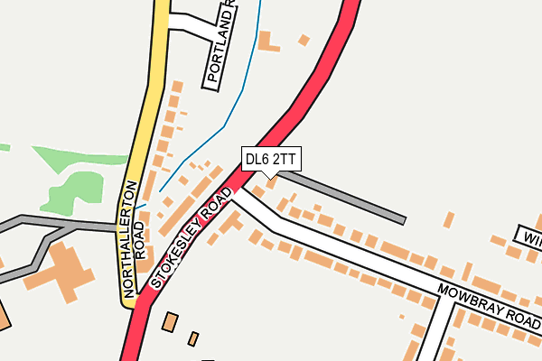 DL6 2TT map - OS OpenMap – Local (Ordnance Survey)