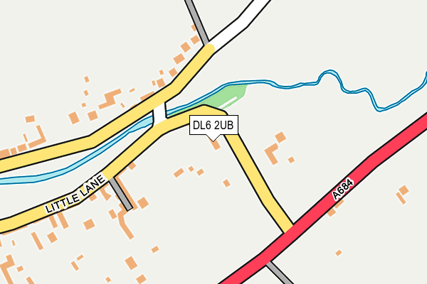DL6 2UB map - OS OpenMap – Local (Ordnance Survey)