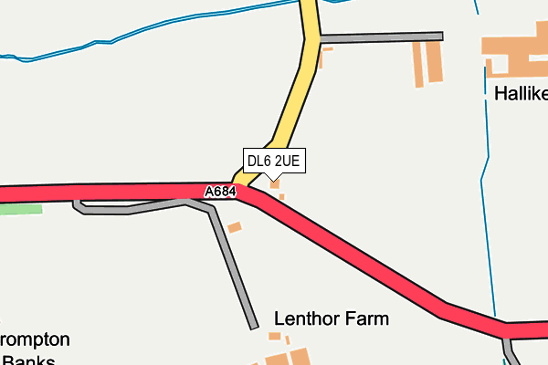 DL6 2UE map - OS OpenMap – Local (Ordnance Survey)