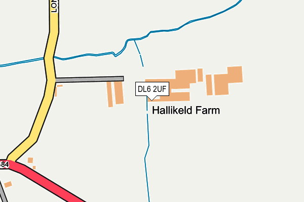 DL6 2UF map - OS OpenMap – Local (Ordnance Survey)