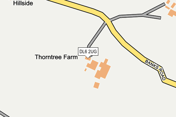 DL6 2UG map - OS OpenMap – Local (Ordnance Survey)
