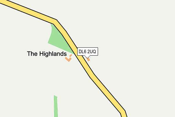 DL6 2UQ map - OS OpenMap – Local (Ordnance Survey)