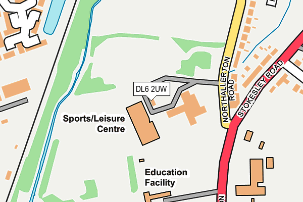 DL6 2UW map - OS OpenMap – Local (Ordnance Survey)