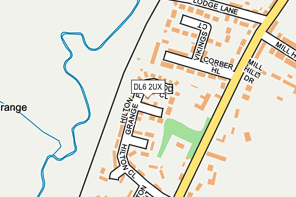 DL6 2UX map - OS OpenMap – Local (Ordnance Survey)