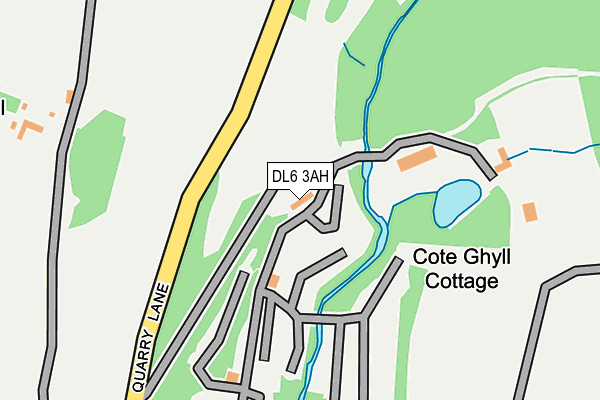 DL6 3AH map - OS OpenMap – Local (Ordnance Survey)