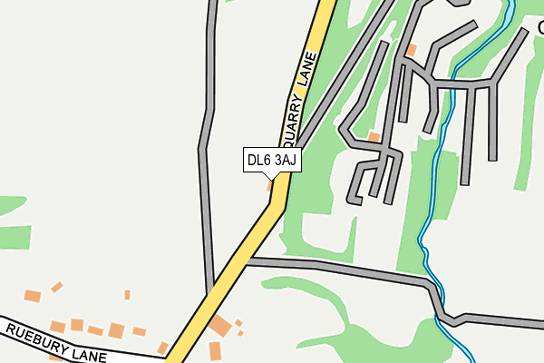 DL6 3AJ map - OS OpenMap – Local (Ordnance Survey)