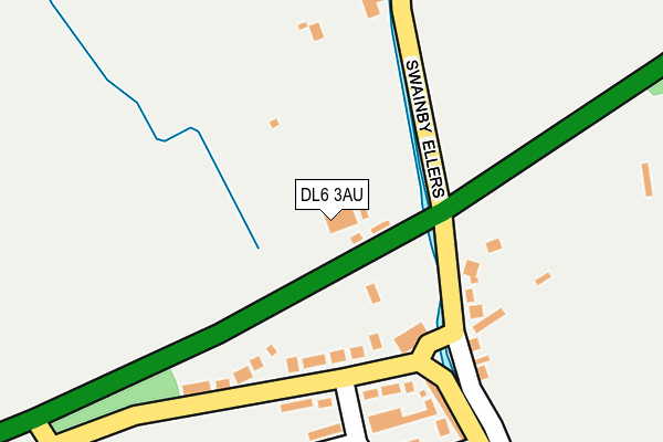 DL6 3AU map - OS OpenMap – Local (Ordnance Survey)
