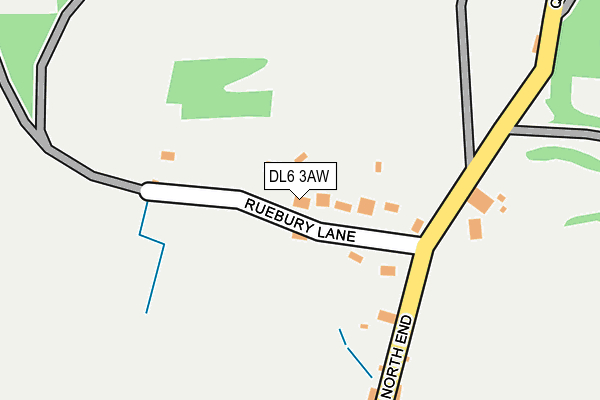 DL6 3AW map - OS OpenMap – Local (Ordnance Survey)