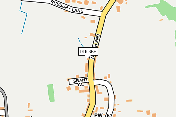 DL6 3BE map - OS OpenMap – Local (Ordnance Survey)