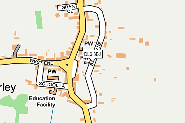 DL6 3BJ map - OS OpenMap – Local (Ordnance Survey)