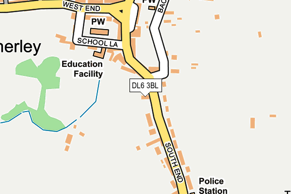 DL6 3BL map - OS OpenMap – Local (Ordnance Survey)
