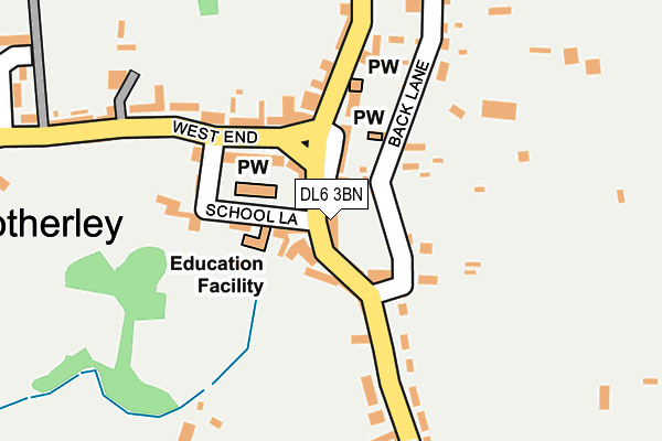 DL6 3BN map - OS OpenMap – Local (Ordnance Survey)