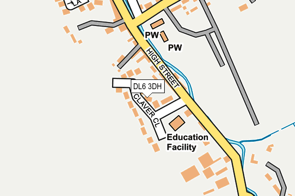 DL6 3DH map - OS OpenMap – Local (Ordnance Survey)
