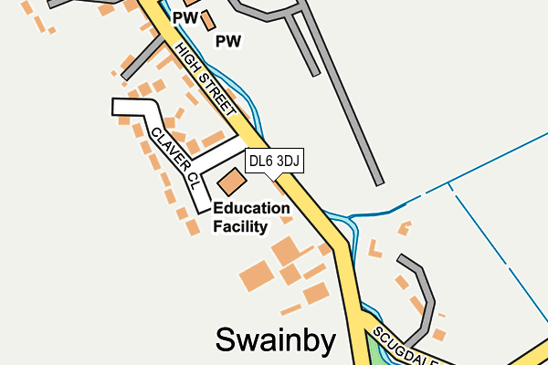 DL6 3DJ map - OS OpenMap – Local (Ordnance Survey)