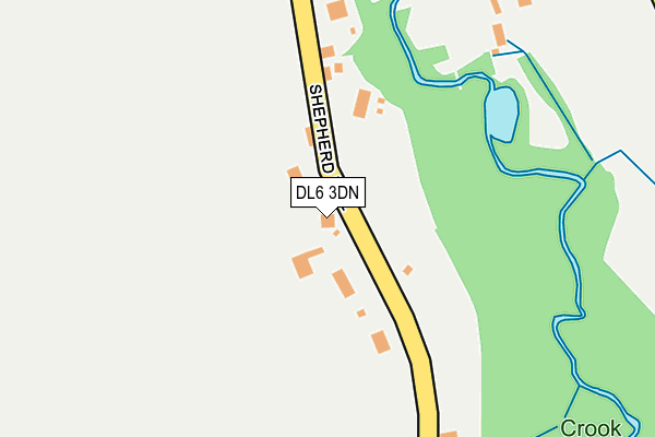 DL6 3DN map - OS OpenMap – Local (Ordnance Survey)