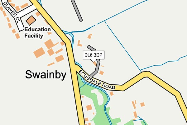 DL6 3DP map - OS OpenMap – Local (Ordnance Survey)