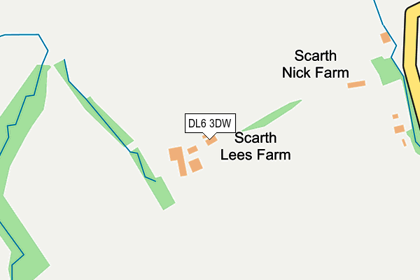 DL6 3DW map - OS OpenMap – Local (Ordnance Survey)
