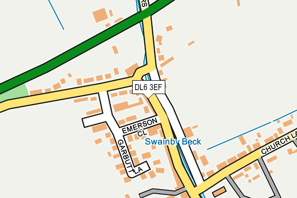 DL6 3EF map - OS OpenMap – Local (Ordnance Survey)