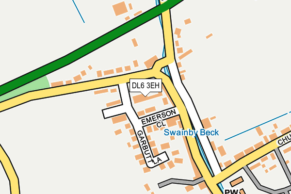 DL6 3EH map - OS OpenMap – Local (Ordnance Survey)