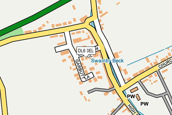 DL6 3EL map - OS OpenMap – Local (Ordnance Survey)