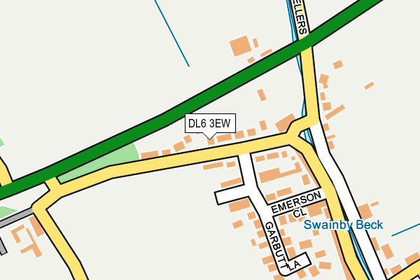 DL6 3EW map - OS OpenMap – Local (Ordnance Survey)