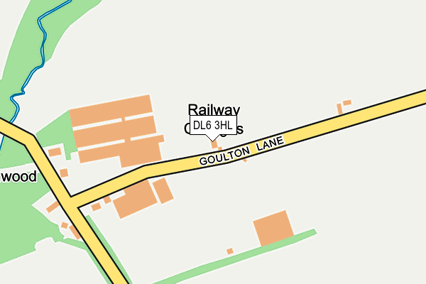 DL6 3HL map - OS OpenMap – Local (Ordnance Survey)