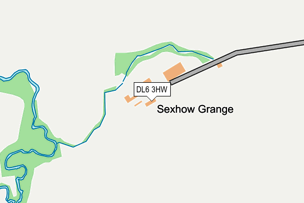 DL6 3HW map - OS OpenMap – Local (Ordnance Survey)