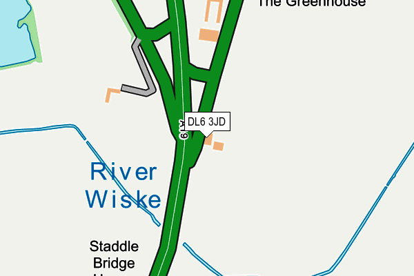 DL6 3JD map - OS OpenMap – Local (Ordnance Survey)