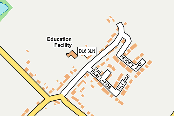 DL6 3LN map - OS OpenMap – Local (Ordnance Survey)