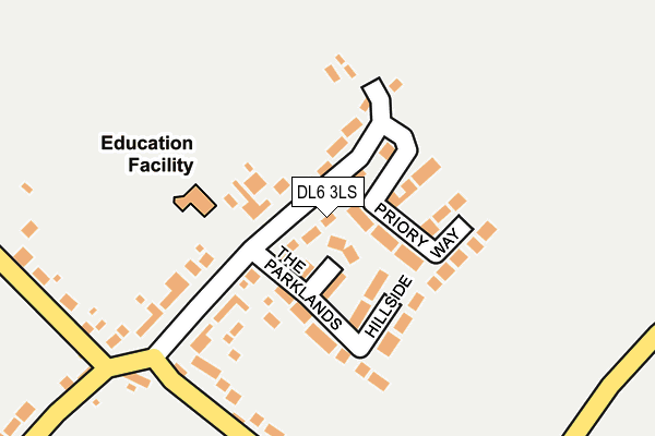 DL6 3LS map - OS OpenMap – Local (Ordnance Survey)