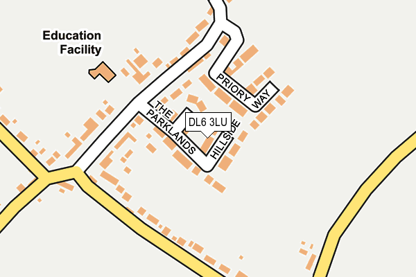 DL6 3LU map - OS OpenMap – Local (Ordnance Survey)