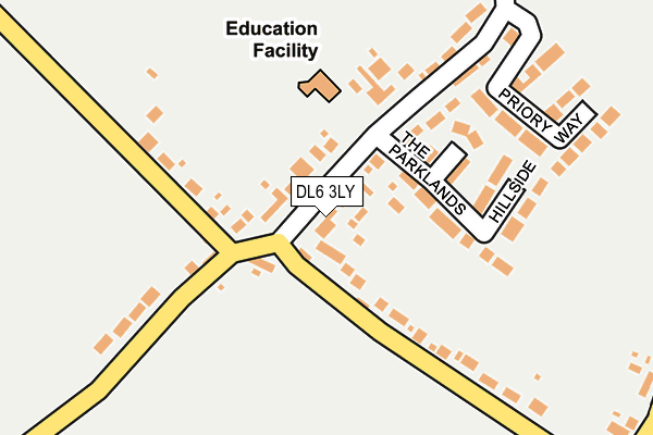 DL6 3LY map - OS OpenMap – Local (Ordnance Survey)