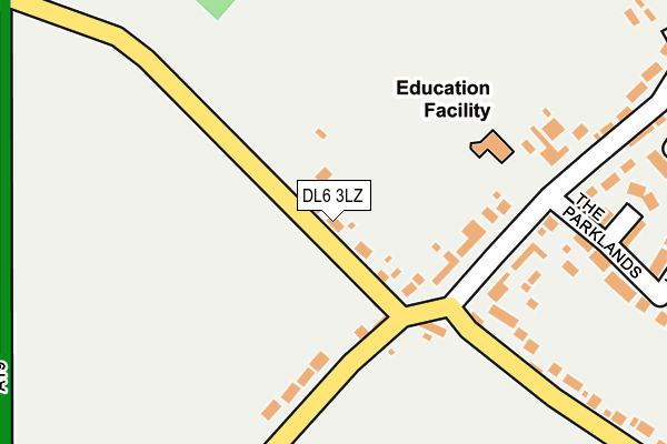 DL6 3LZ map - OS OpenMap – Local (Ordnance Survey)