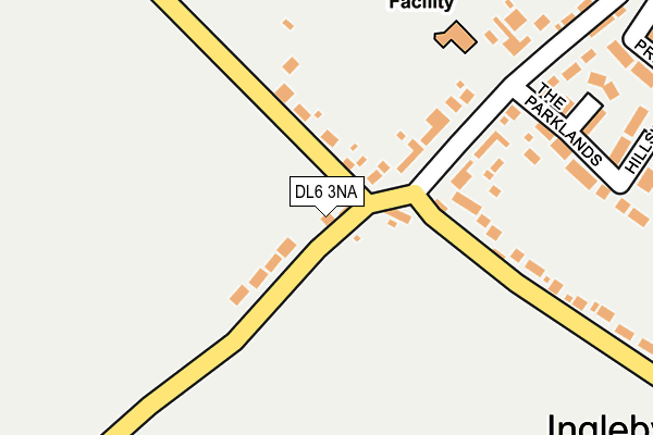 DL6 3NA map - OS OpenMap – Local (Ordnance Survey)