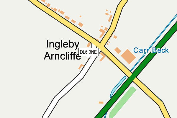 DL6 3NE map - OS OpenMap – Local (Ordnance Survey)